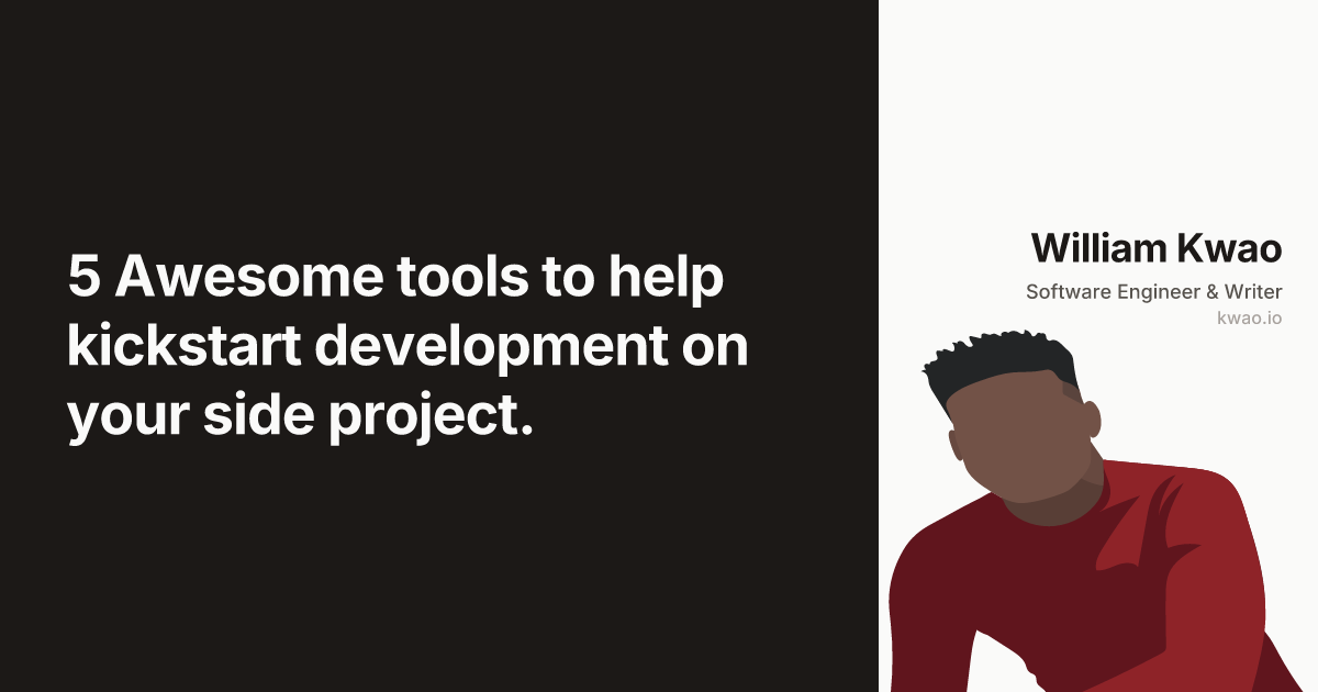 5 Awesome tools to help kickstart development on your side project ...